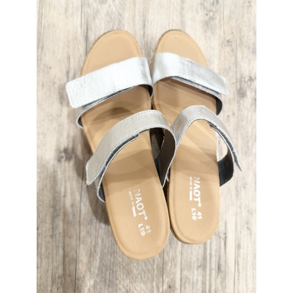 NAOT Caveran silver wedge sandals 41 - Picture 8 of 11